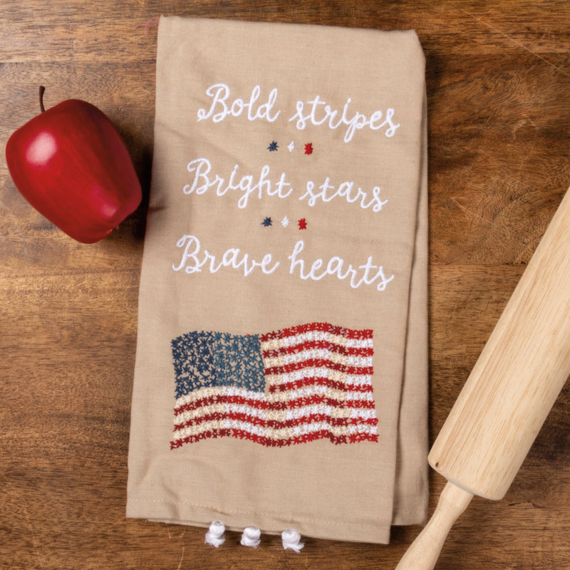 Bright Stars Brave Hearts Kitchen Towel  (Pack of 3)