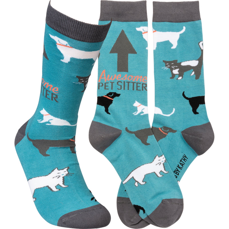 Awesome Pet Sitter Socks  (4 PAIR)