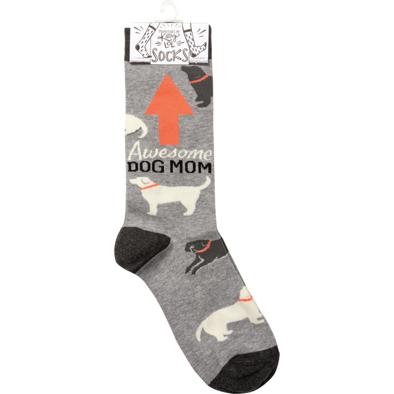 Awesome Dog Mom Socks  (4 PAIR)