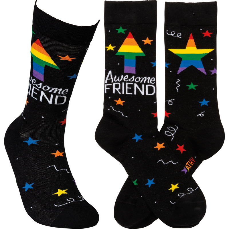 Awesome Friend Stars Socks  (4 PAIR)