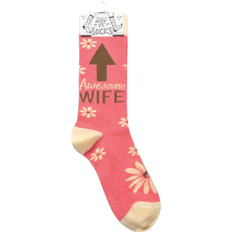 Awesome Wife Socks  (Pack of 4)