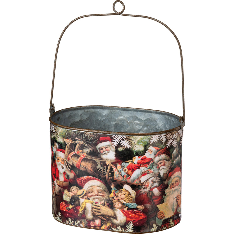 Vintage Santas Bucket Set (2 ST3)