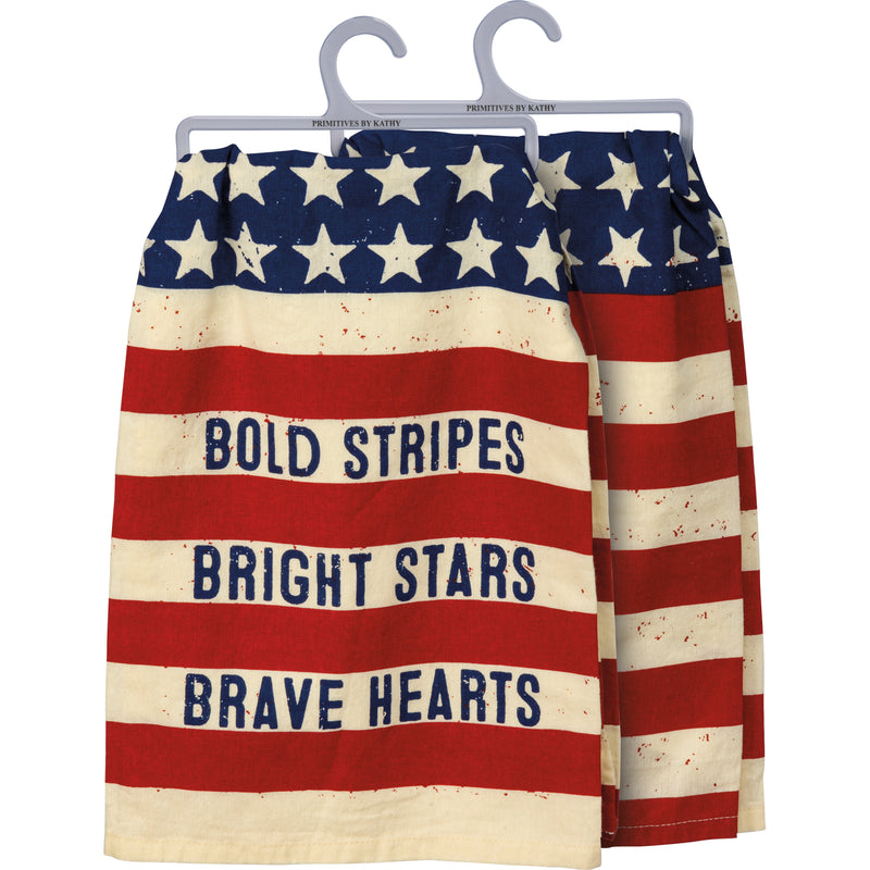 Bold Stripes Bright Stars Kitchen Towel (Pack of 6)