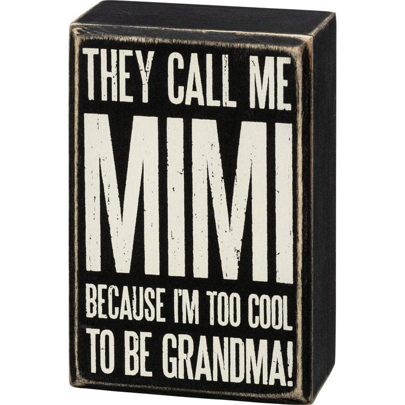 Call Me Mimi Box Sign  (Pack of 2)