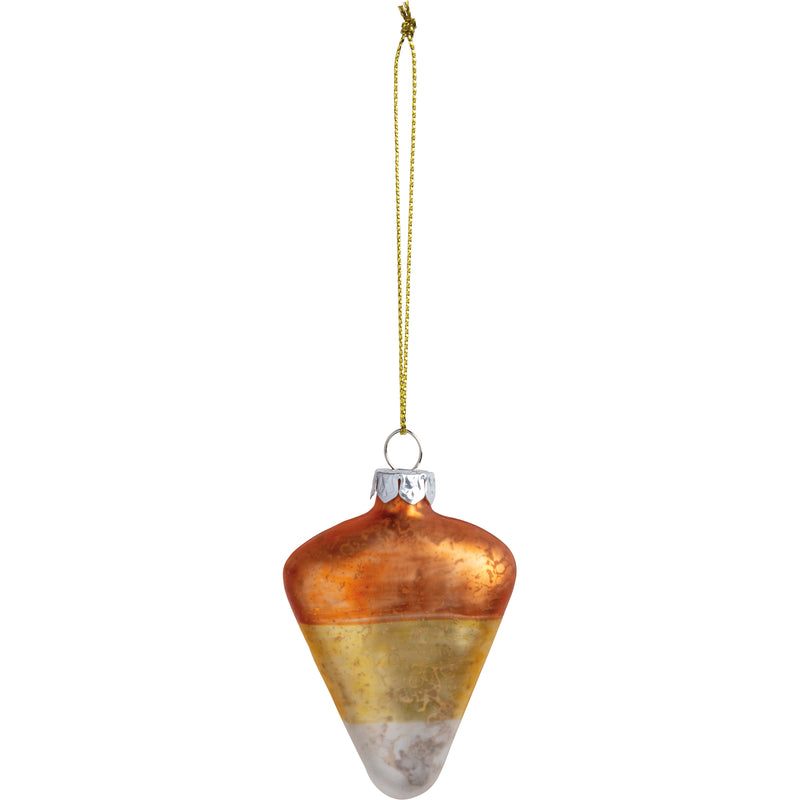 Candy Corn Glass Ornament  (6 BX12)