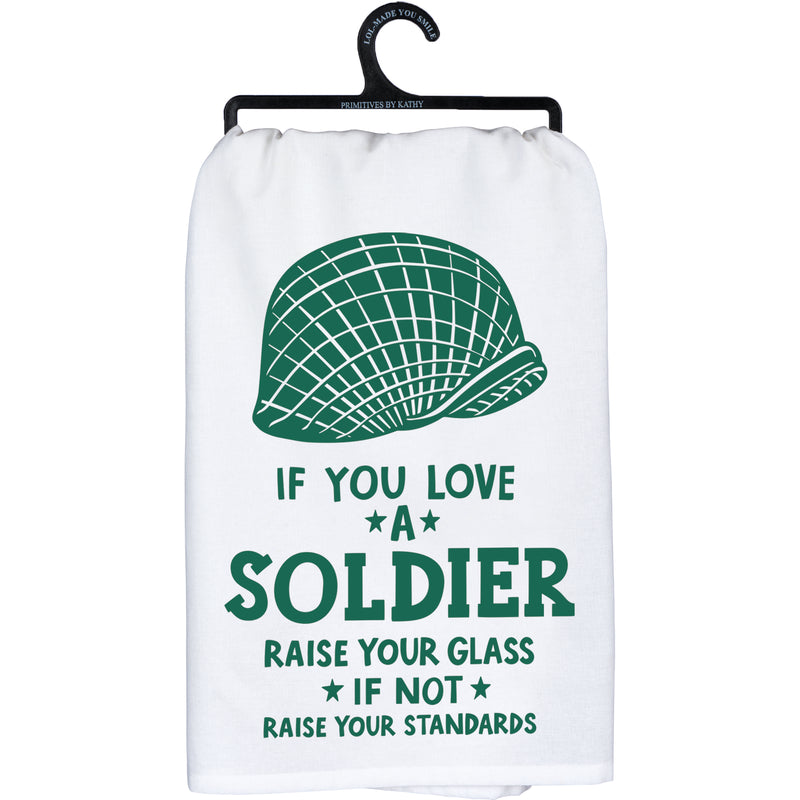 If You Love A Soldier Kitchen Towel  (Pack of 6)