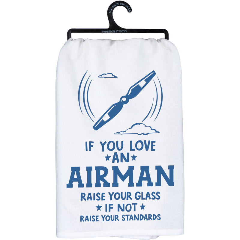 If You Love An Airman Kitchen Towel  (Pack of 6)