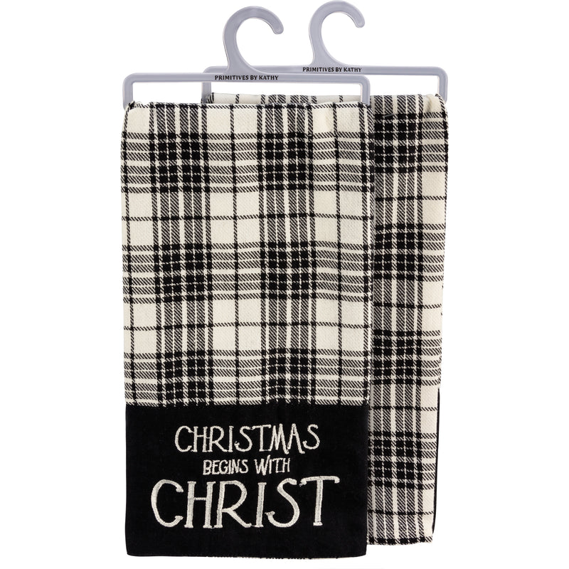 Christmas Begins With Christ Kitchen Towel (PACK OF 3)