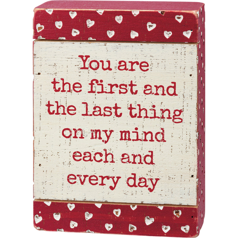 Every Day Slat Box Sign  (Pack of 2)