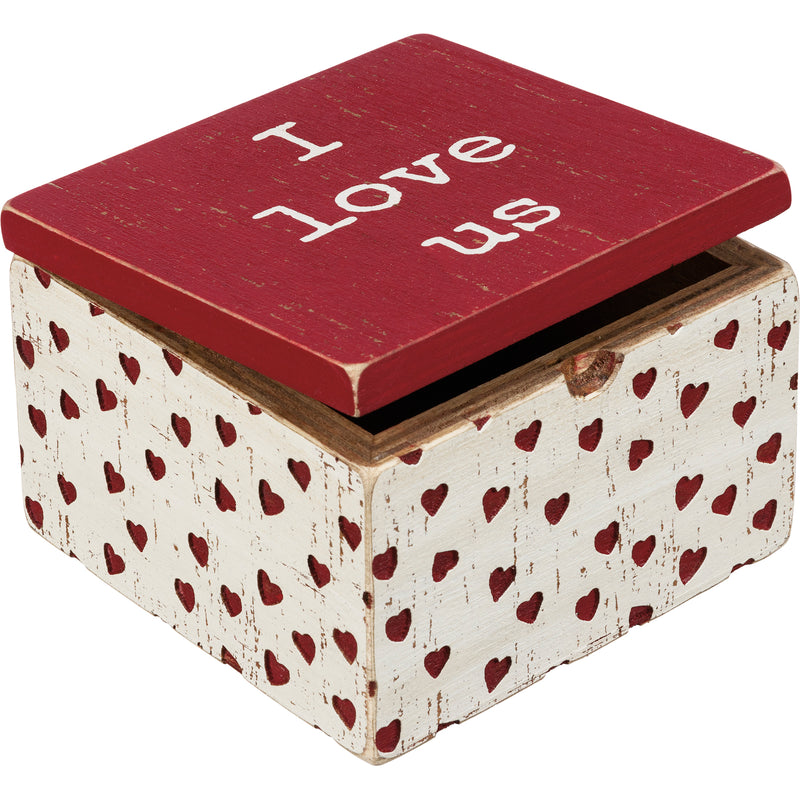 I Love Us Hinged Box  (Pack of 4)