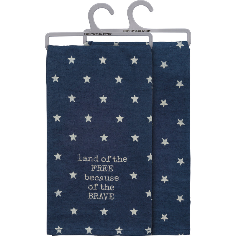 Of The Free Because Of The Brave Kitchen Towel  (Pack of 3)