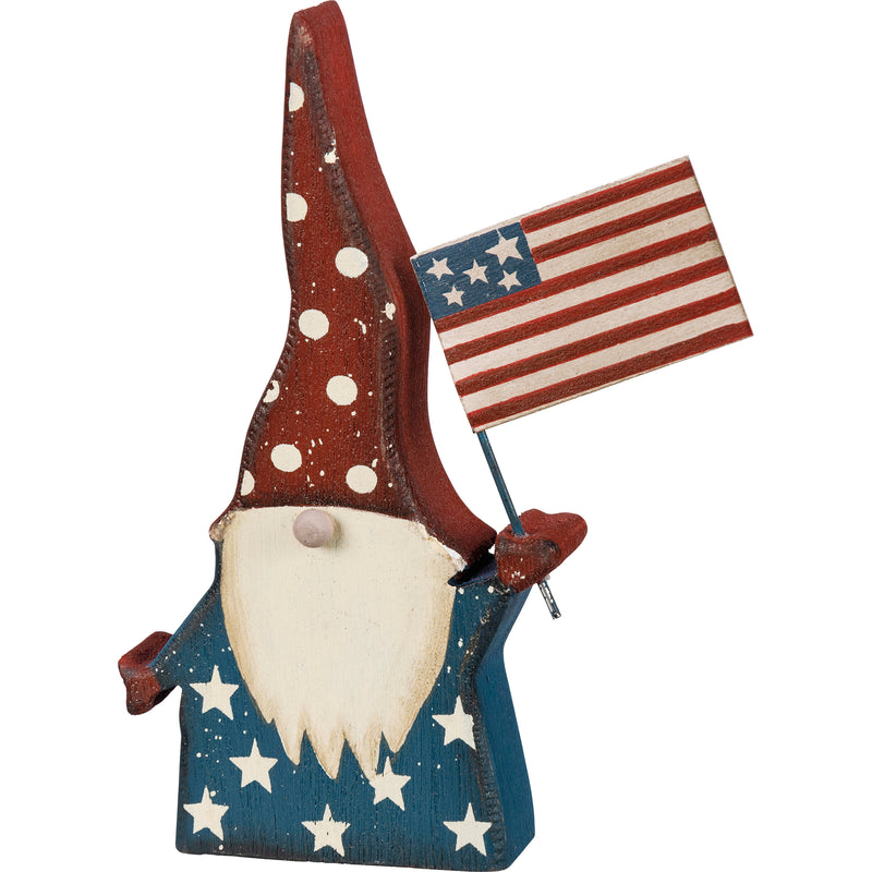 Gnome And American Flag Chunky Sitter  (Pack of 2)