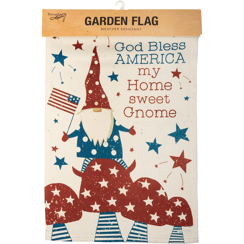 America My Home Sweet Gnome Garden Flag  (Pack of 6)