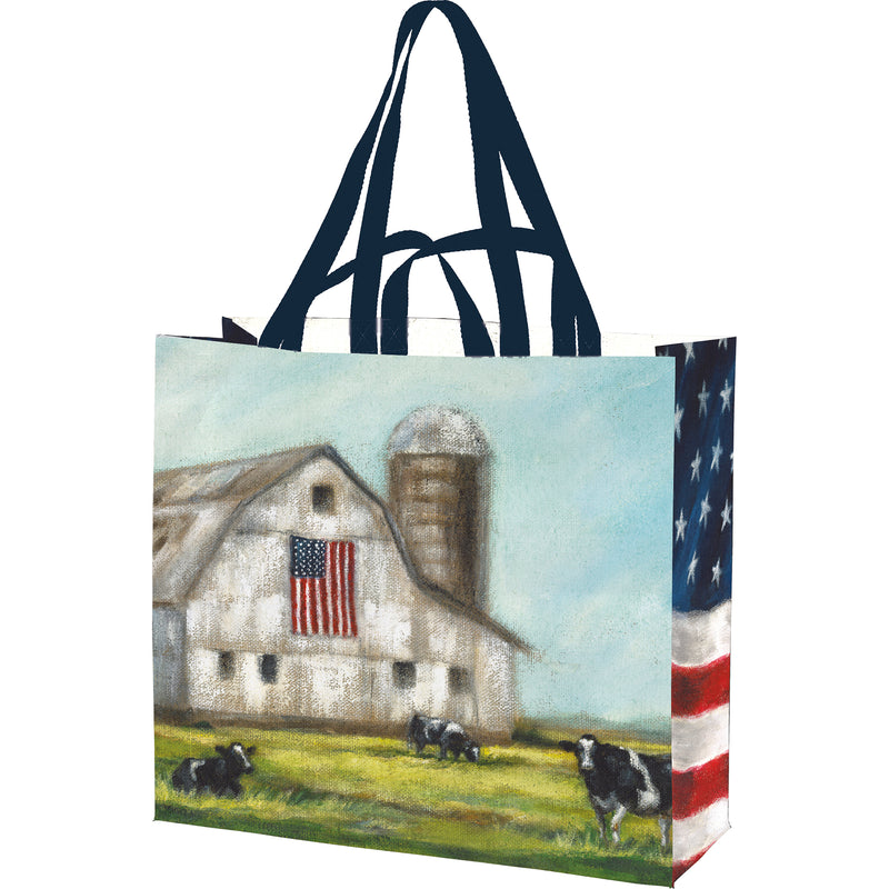 Farm And Flag Market Tote  (Pack of 4)