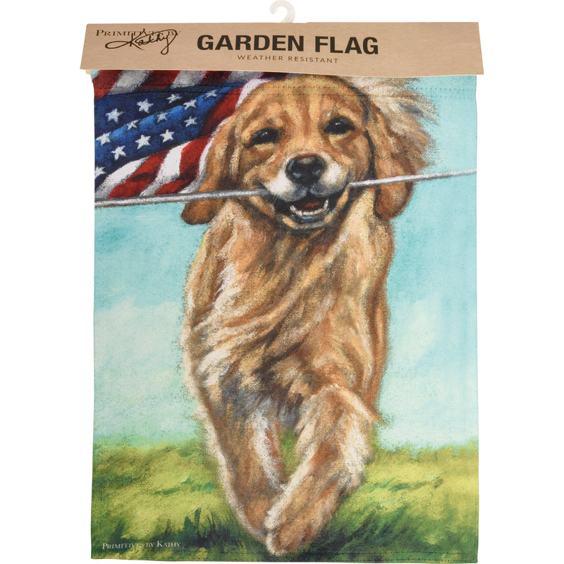 Running Dog Garden Flag (Pack of 4)