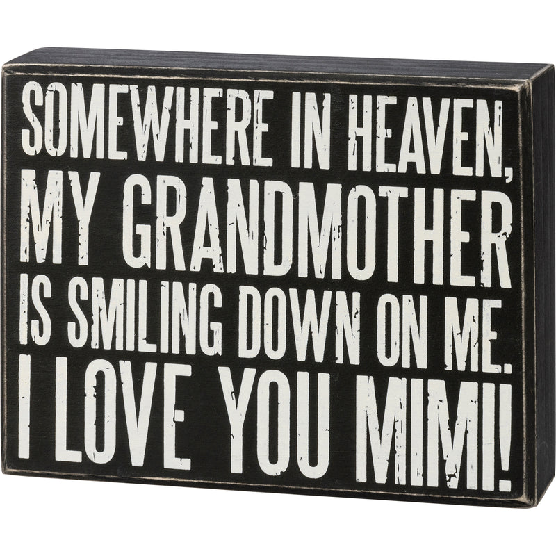 I Love You Mimi Box Sign (Pack of 2)