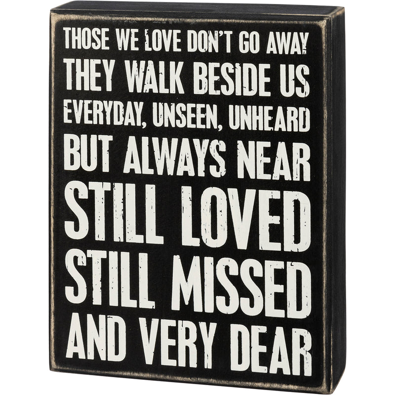 They Walk Beside Us Every Day Box Sign (Pack of 2)