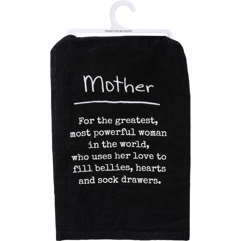 Mother Greatest Most Powerful Kitchen Towel (Pack of 6)