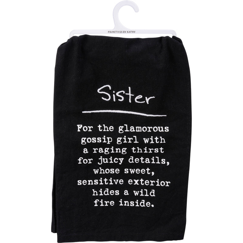 Sister Glamorous Gossip Girl Kitchen Towel (Pack of 6)