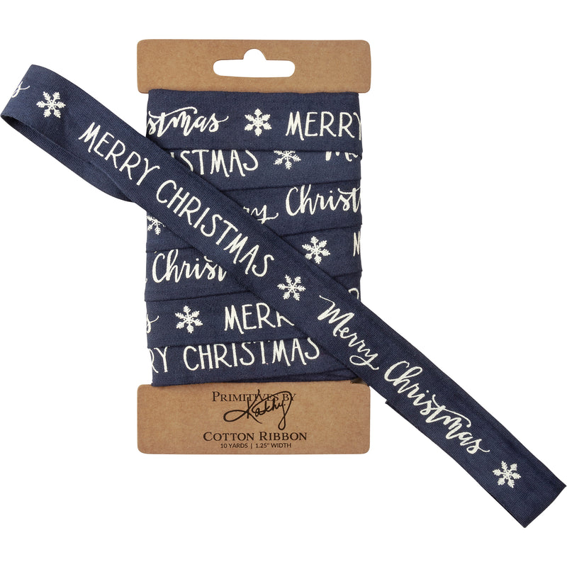 Merry Christmas Blue Ribbon (PACK OF 4)
