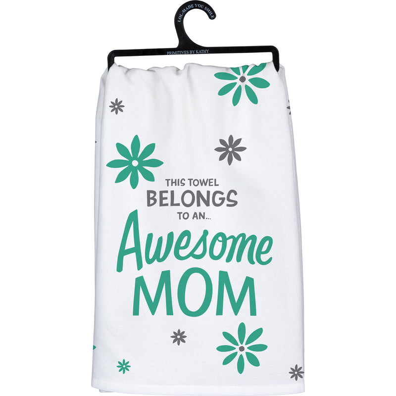 Awesome Mom Kitchen Towel  (Pack of 6)