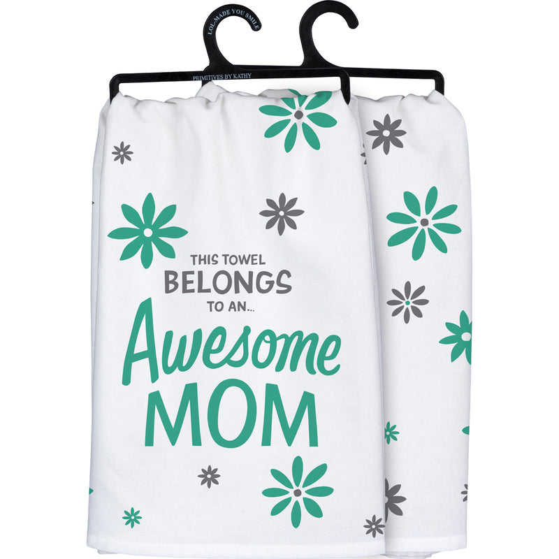 Awesome Mom Kitchen Towel  (Pack of 6)