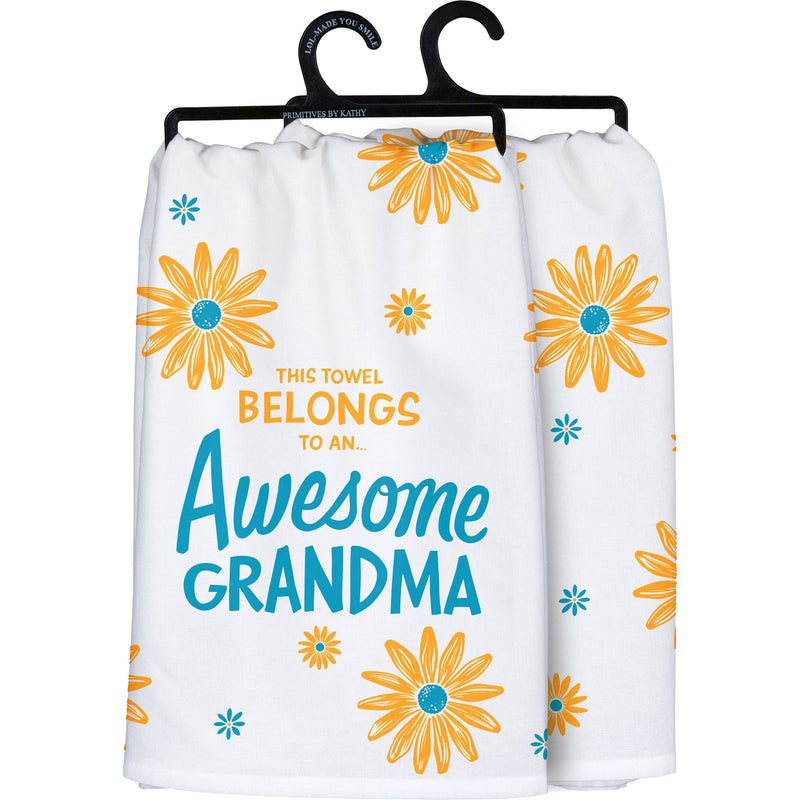 Awesome Grandma Kitchen Towel  (Pack of 6)