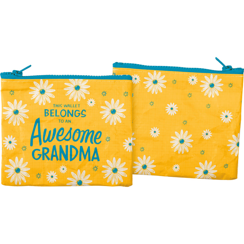 Awesome Grandma Zipper Wallet   (Pack of 4)