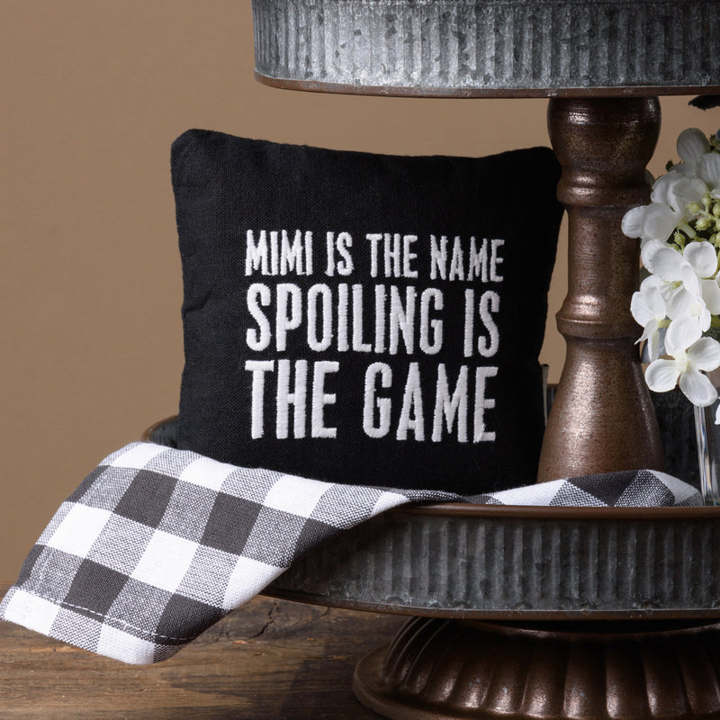 Mimi Is The Name Spoiling Is Mini Pillow (Pack of 2)