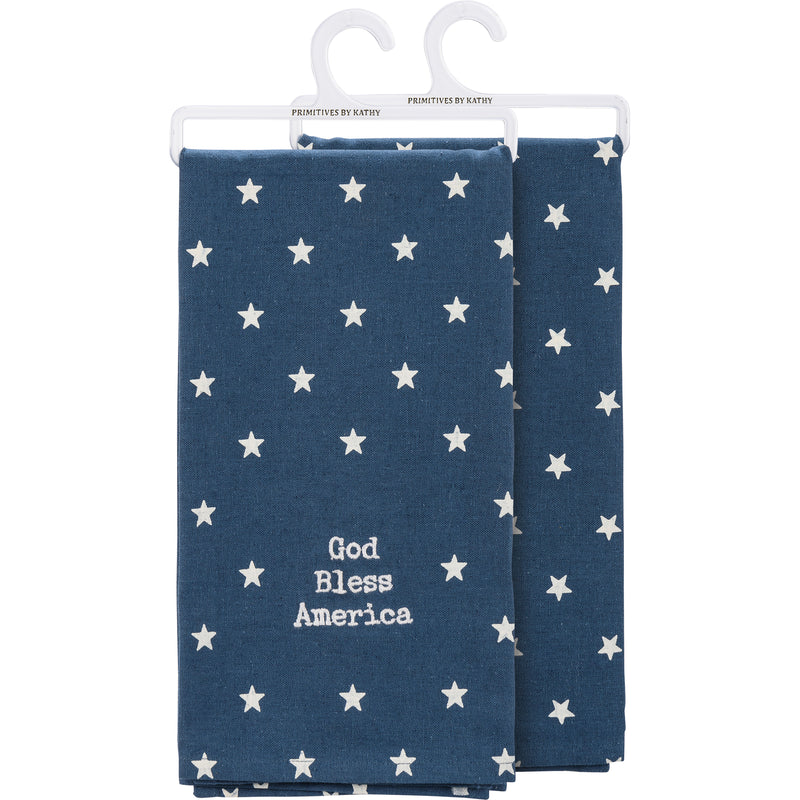 God Bless America Kitchen Towel  (Pack of 3)