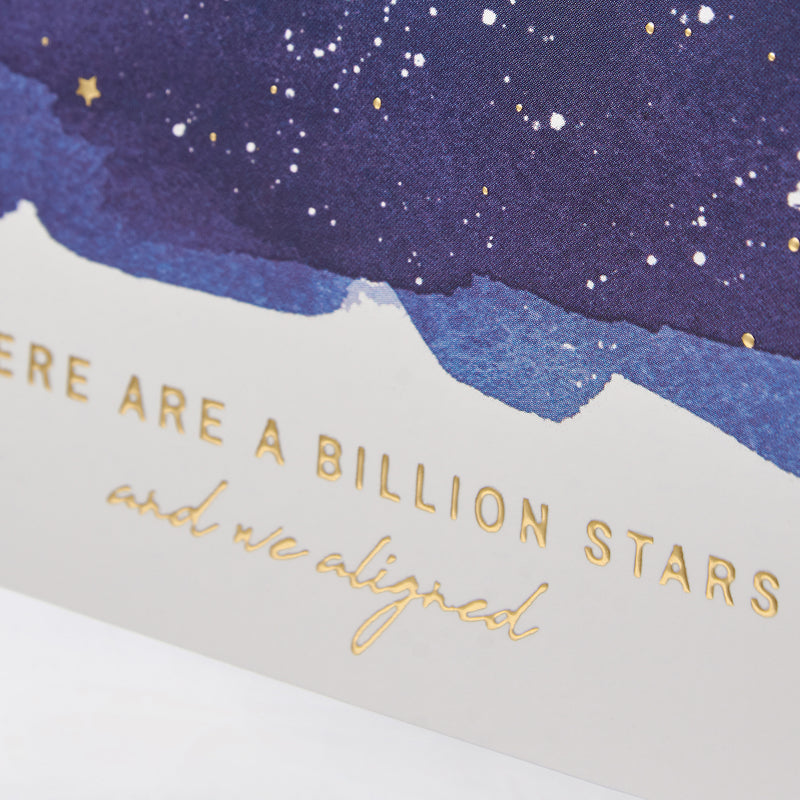 A Billion Stars We Aligned Greeting Card  (Pack of 4)