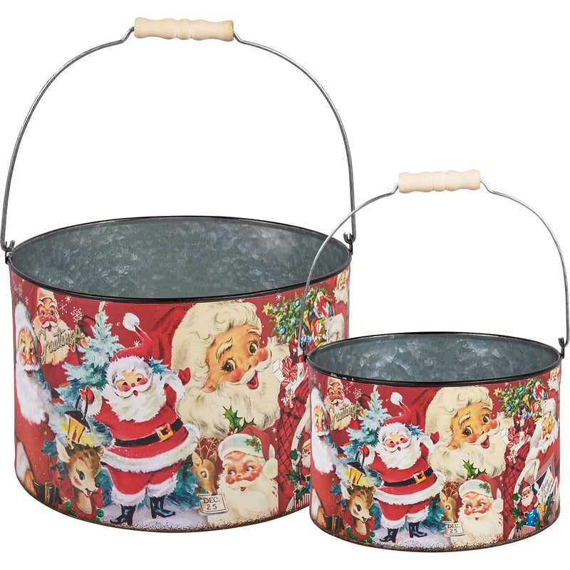 Retro Santa Bucket Set (2 ST2)
