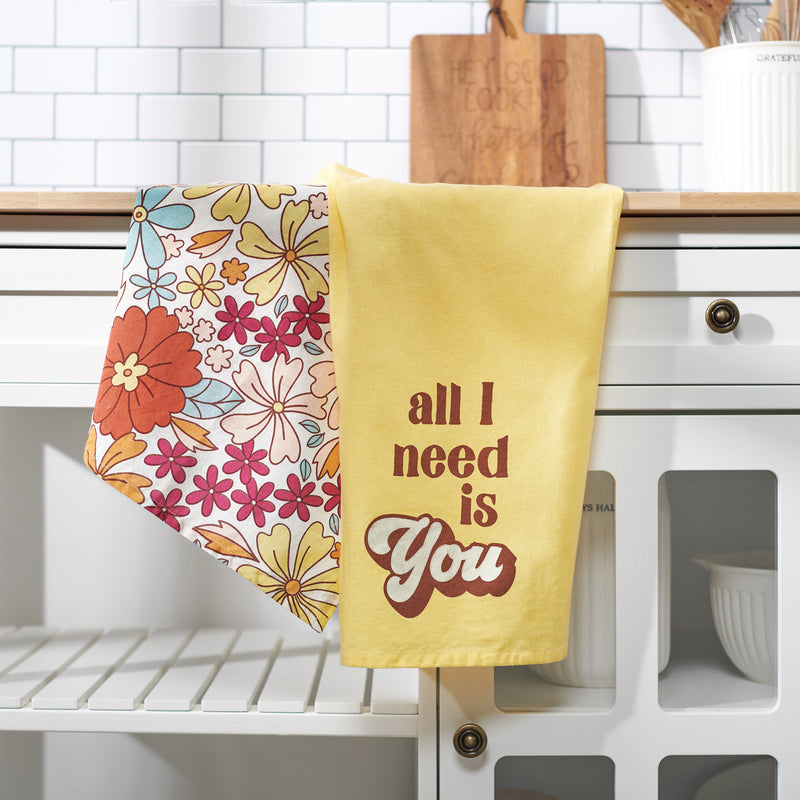 All I Need Is You Kitchen Towel Set  (2 ST2)