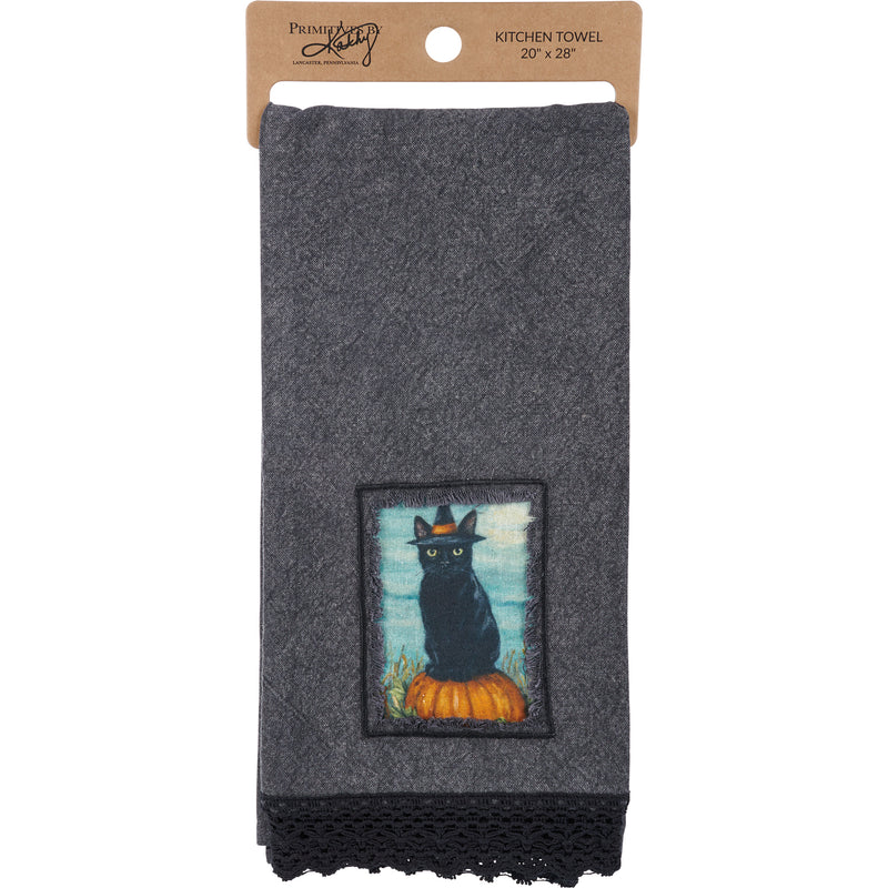 Black Cat Kitchen Towel  (Pack of 3)
