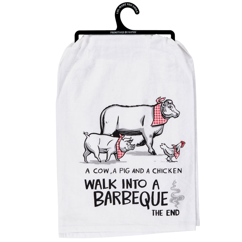 A Barbeque Kitchen Towel  (Pack of 6)