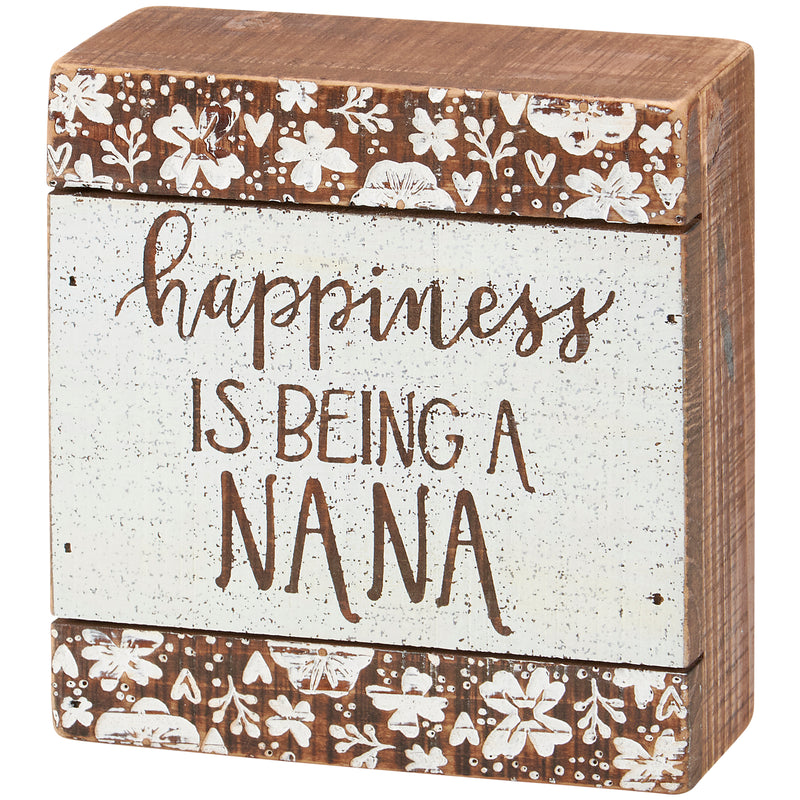 Being A Nana Slat Box Sign   (Pack of 2)