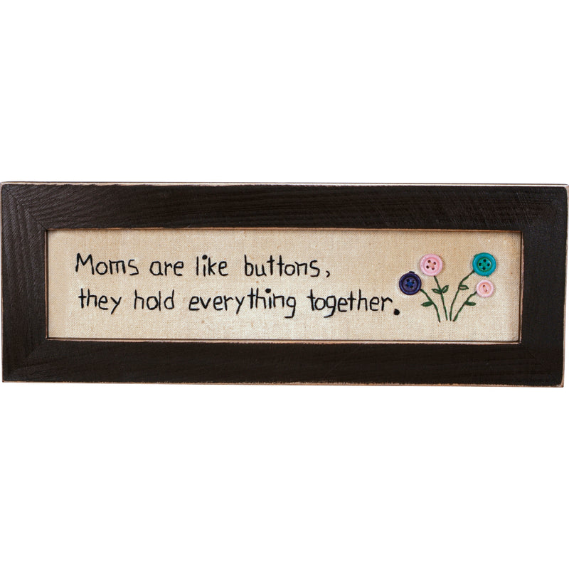 Moms Are Like Buttons Stitchery  (Pack of 2)
