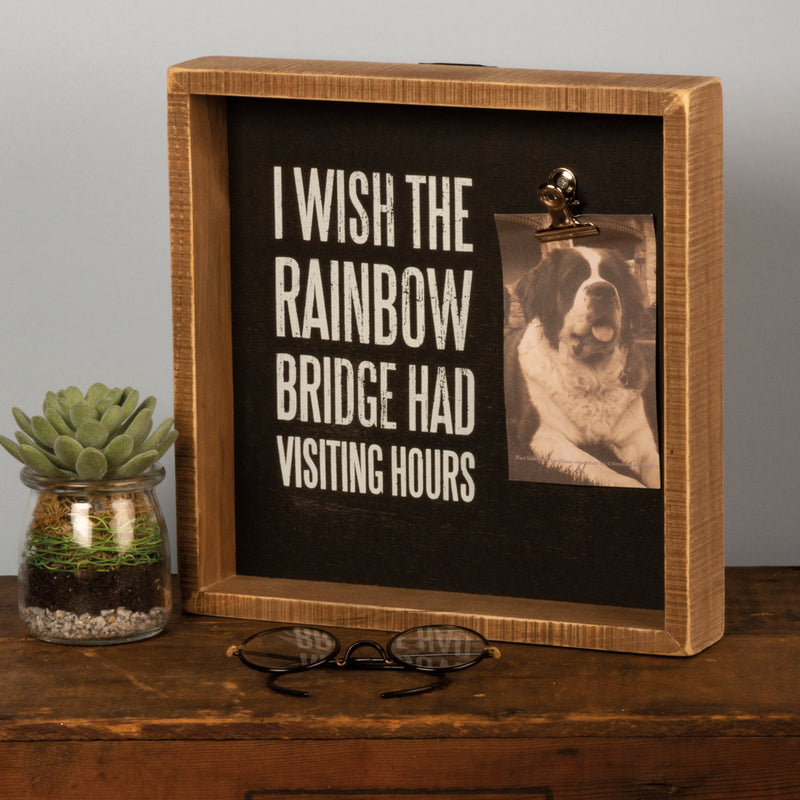 I Wish The Rainbow Bridge Inset Box Frame (Pack of 2)
