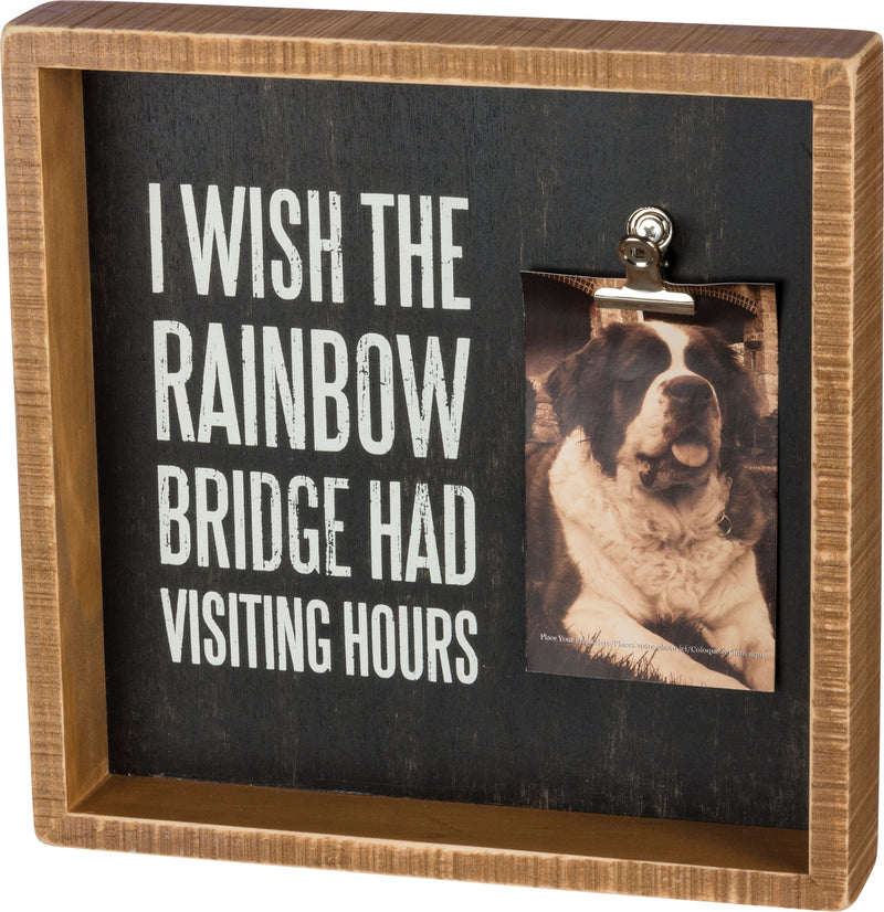 I Wish The Rainbow Bridge Inset Box Frame (Pack of 2)