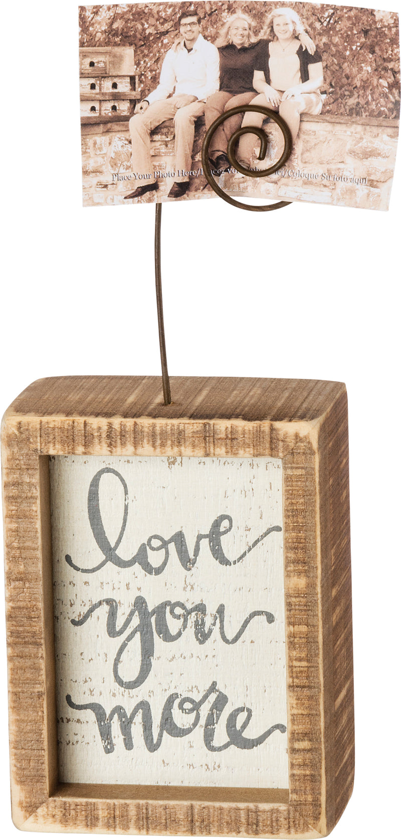 Love You More Inset Photo Block  (Pack of 4)