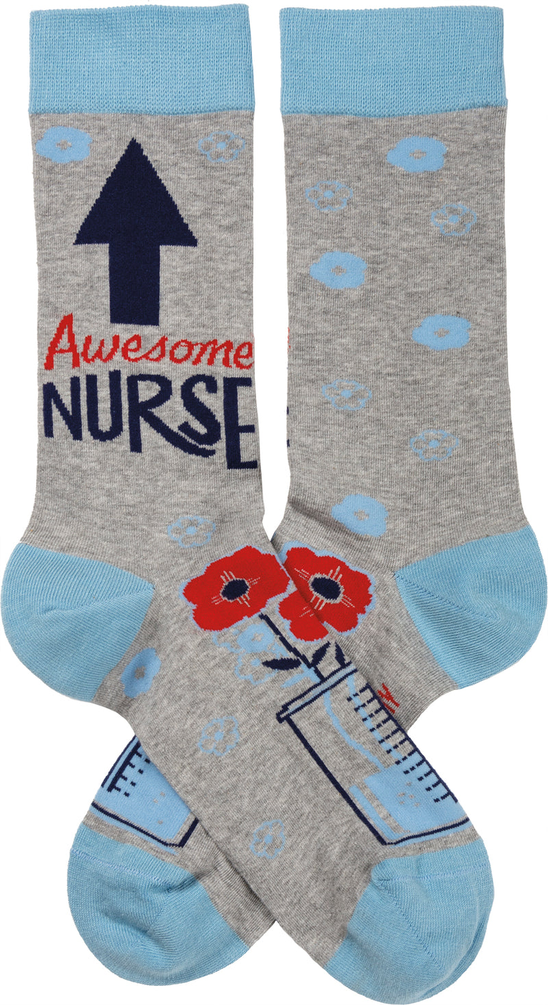 Awesome Nurse Socks  (4 PAIR)
