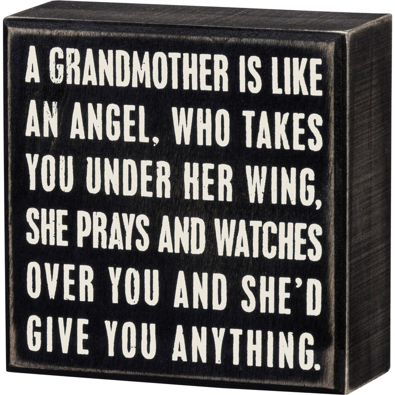A Grandmother Box Sign (Pack of 2)