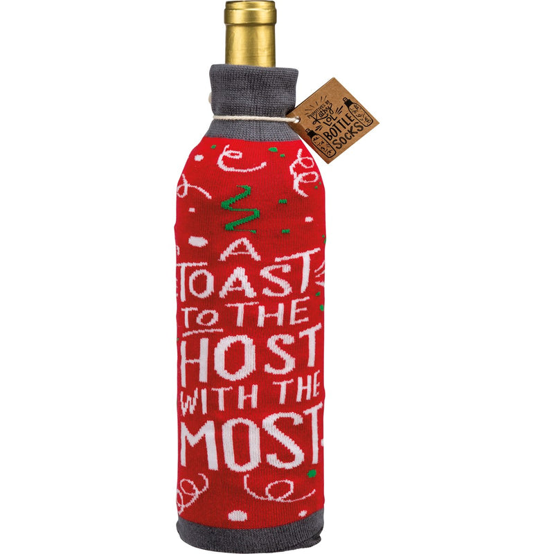 A Toast To The Host With The Most Bottle Sock (Pack of 6)