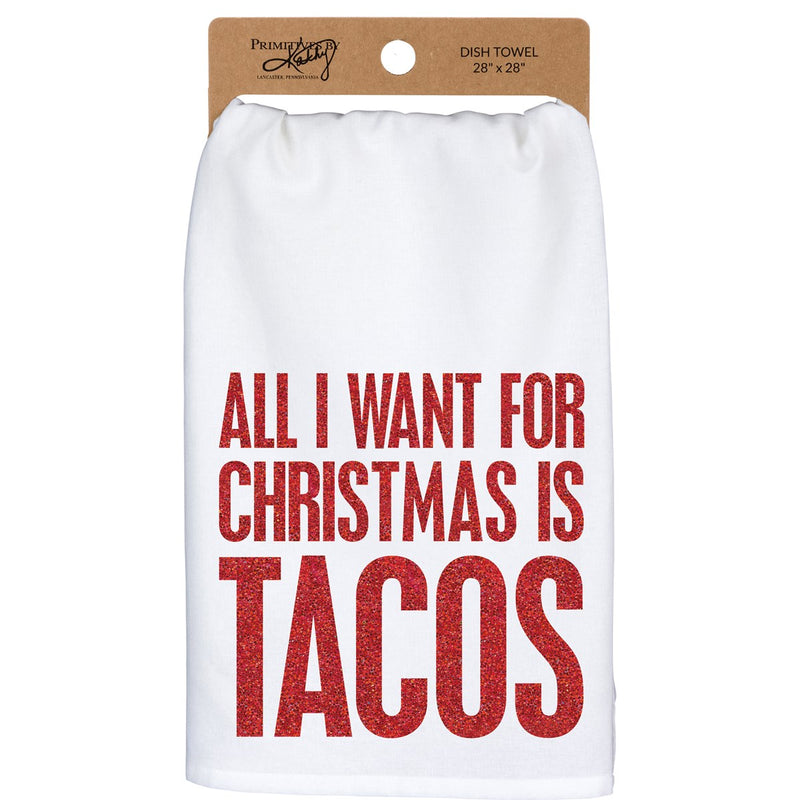 All I Want For Christmas Is Tacos Kitchen Towel (PACK OF 2)