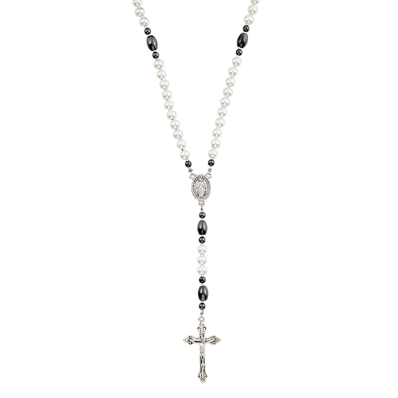 Pearl of Great Price Rosary - White