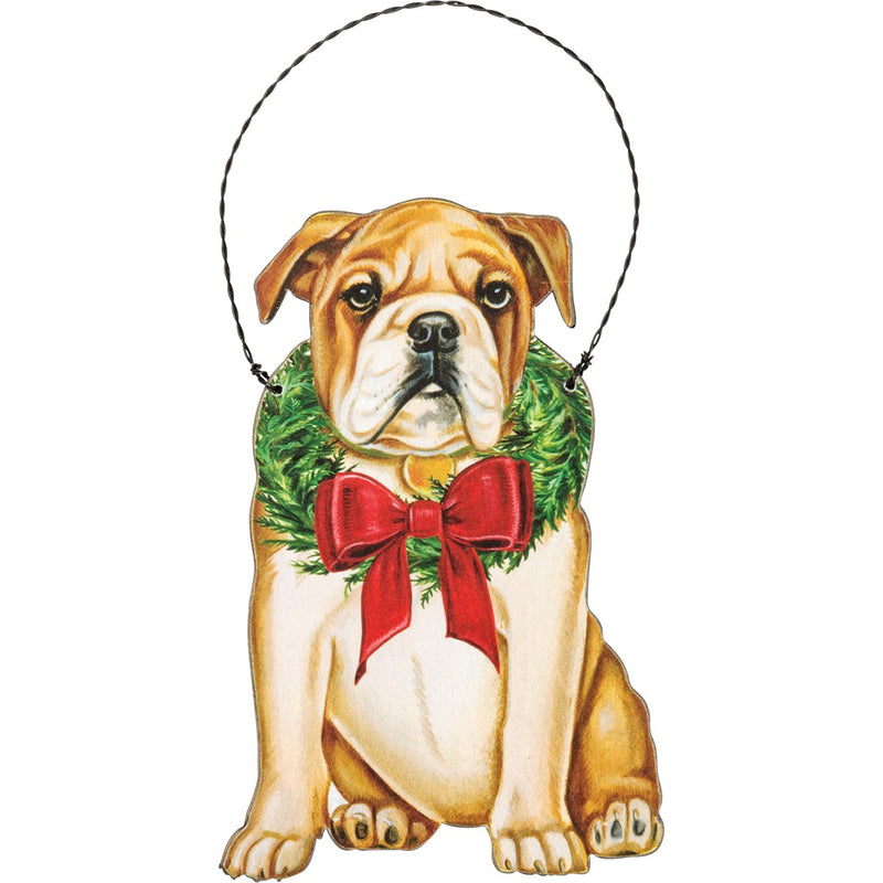 Christmas Bulldog Ornament (PACK OF 6)