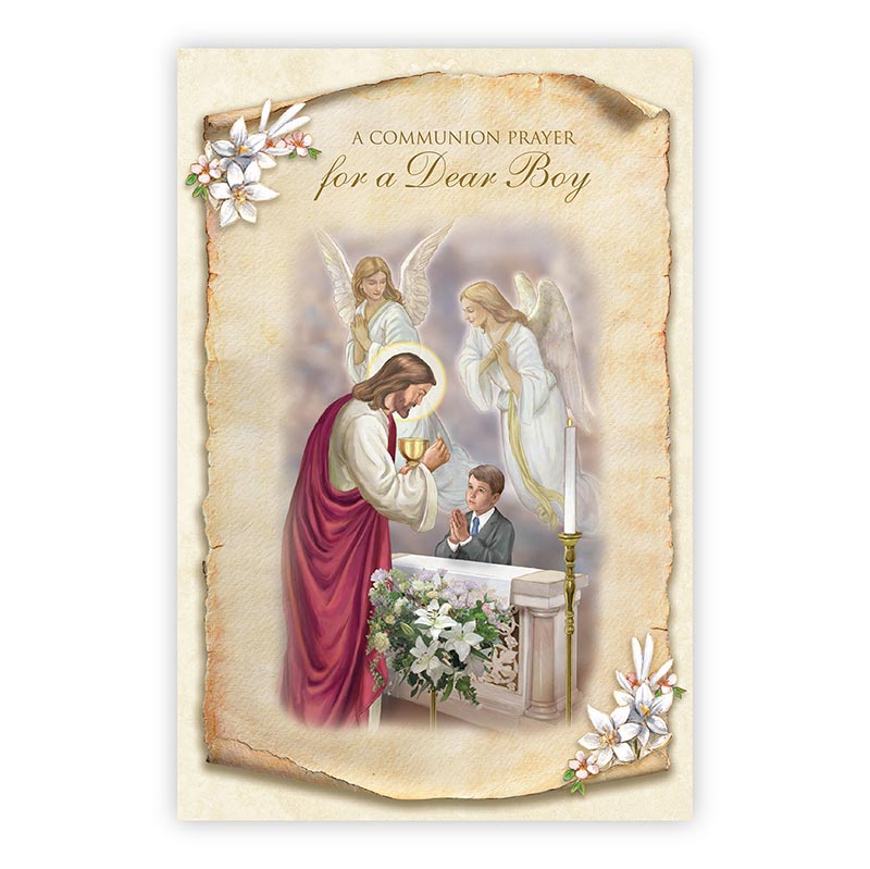 Greeting Card - Communion Prayer for Boy