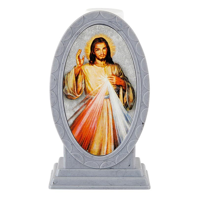 Holy Water Bottle with Holder - Divine Mercy