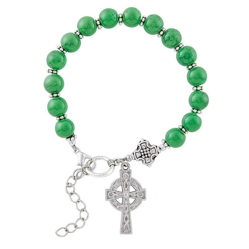 Irish Bracelet With Celtic Cross
