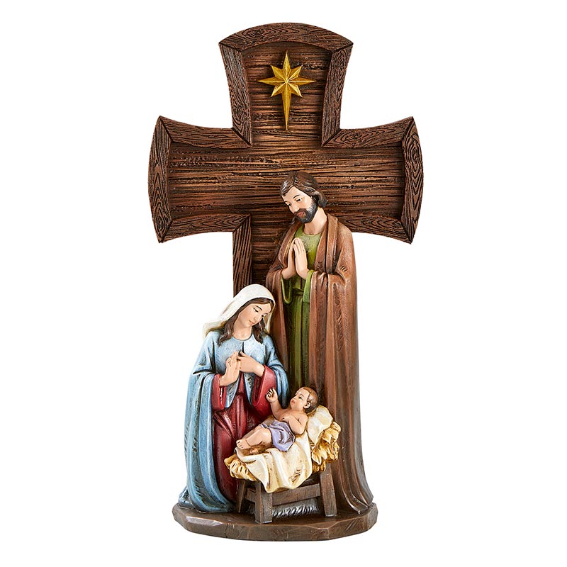 Holy Family Cross Statue